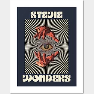 Hand Eyes Stevie Wonders Posters and Art
